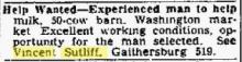 1957 Sutliff Help wanted ad