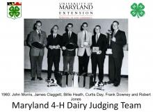 Maryland 4-H Dairy judging Team - 1960