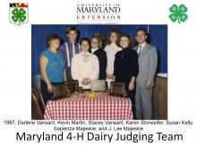 Maryland 4-H Dairy Judging Team - 1987