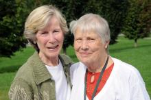 Barbara Duvall McGraw and Josie Martin Mayne at Featured Farm Sunday 25 Sept 2011
