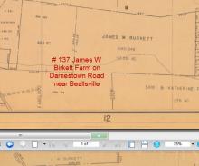 1956 Upper Montgomery County Land Use Map