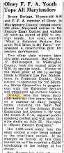 Frederick News - article - 3 Jul 1951