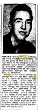 Frederick News - article - 6 Aug 1951