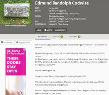 Edmund Codwise Obituary