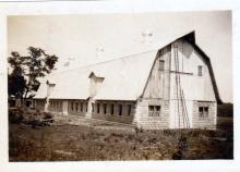 Dairy barn finished in 1934