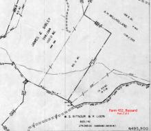 1956 Upper Montgomery County Land Use Map