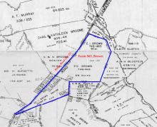 Farm 563_Brown - 1956 tax map - plates 1A & 2 1956 Upper Montgomery County Land Use Map