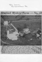 Sentinal Newspaper Mystery Farm