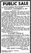 Frederick News - full sale ad - Nov. 1963