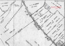 1956 Upper Montgomery County Land Use Map