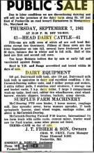 Frederick News - full sale ad - 26 Aug 1960