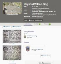 Maynard King Obit
