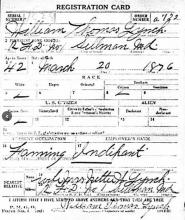 WWI Draft Card
