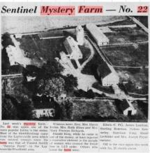 Sutliff -Sunrise Farm -  Sentinel Mystery Farm 1955